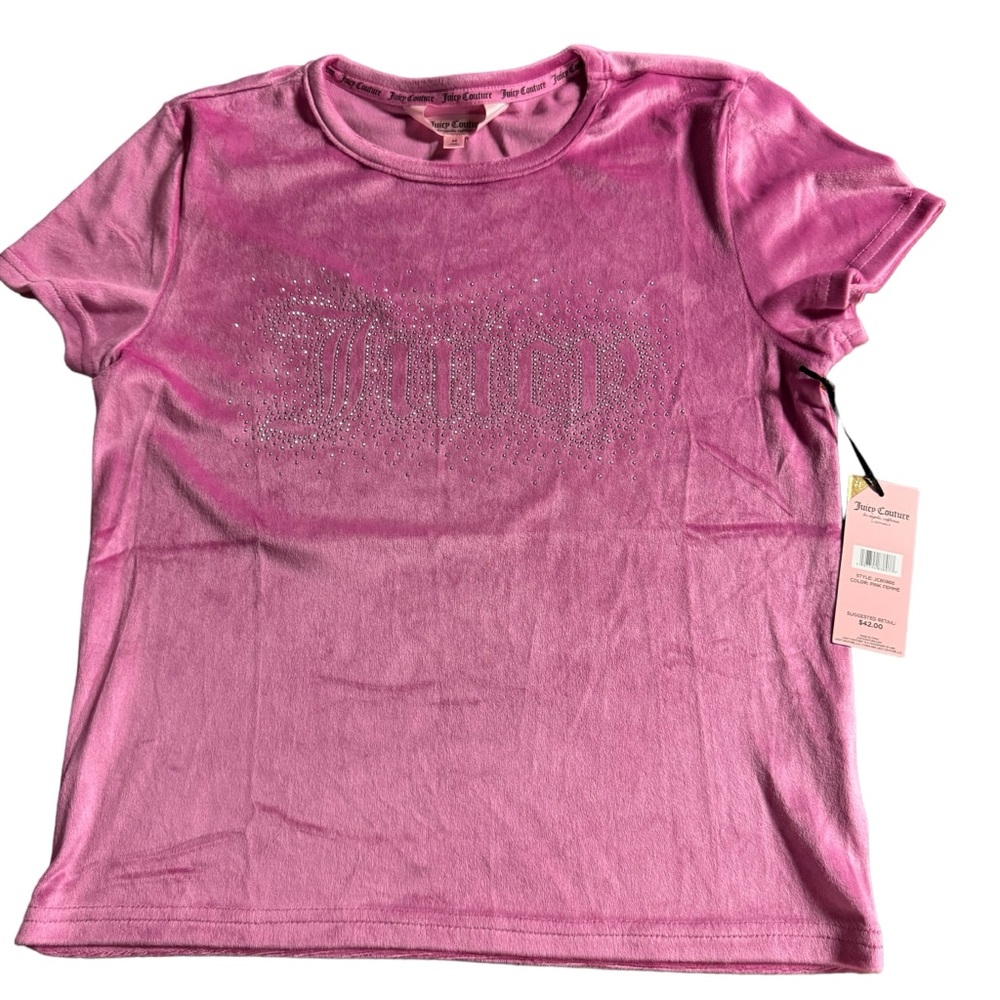 NEW Juicy Couture pink short sleeve pajama top size medium‎ - Picture 3 of 8